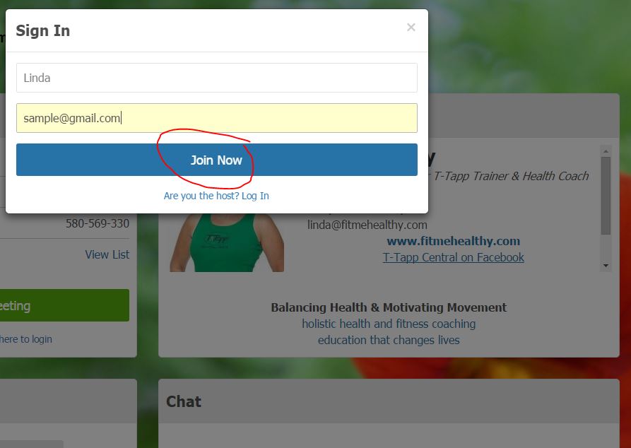 Free CCall Chat Screen Login
