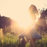 woman in the sun